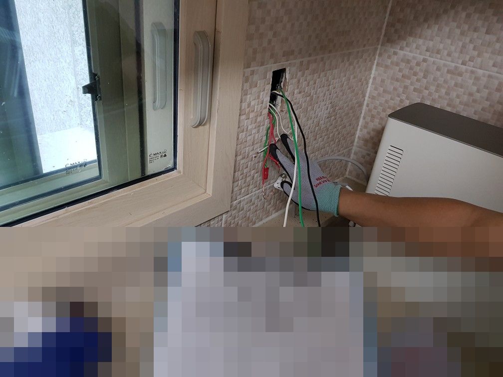 의정부 고산지구 아파트 경로당 경로당 주방 차단기 자꾸 떨어짐, 누전 점검 후 배선 교체 현장 사진 2