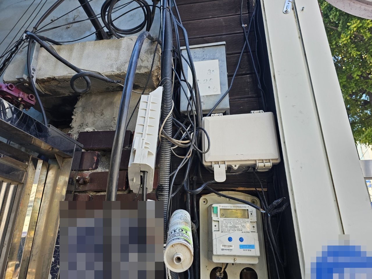 의정부 금은방 화재 현장 전기 복구 – 인입선 교체·전등 선로 포설·누전 점검 현장 사진 5