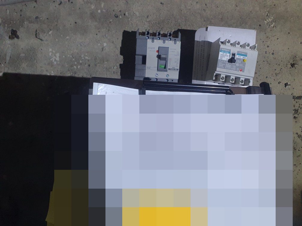 의정부 민락동 민락2지구 아파트 지하 펌프실 메인 차단기 불량 – 같은 용량 차단기 교체 현장 사진 2