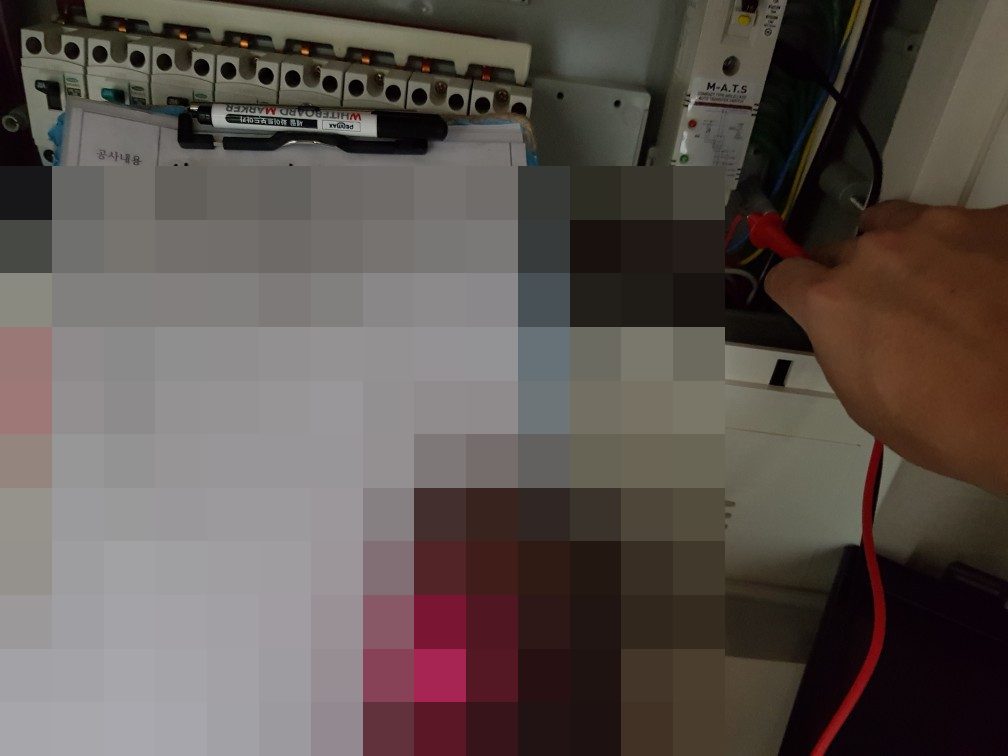 양주 옥정동 옥정지구 아파트 세대 비상라인 선로 누전 – 절연저항 측정으로 구간 찾아 정비 현장 사진 2